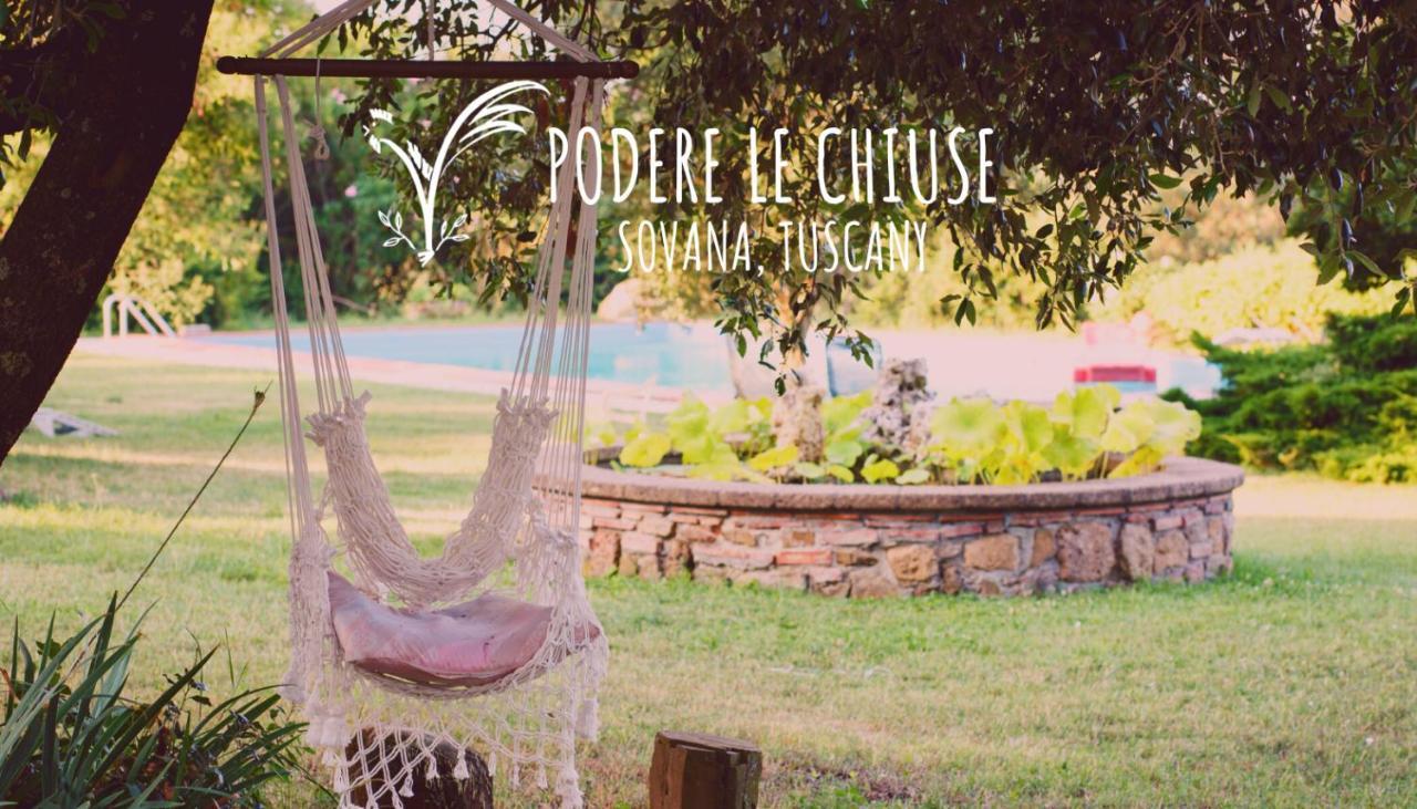 Podere Le Chiuse Sovana Exteriör bild